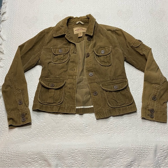 Aeropostale Jackets & Blazers - Y2K Aeropostale Ribbed Corduroy Jacket (M)